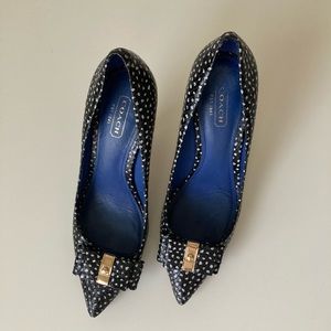 COACH Landrie polka dot pumps